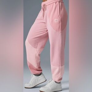 ALO Yoga Small Pink Make Waves Sweatpant